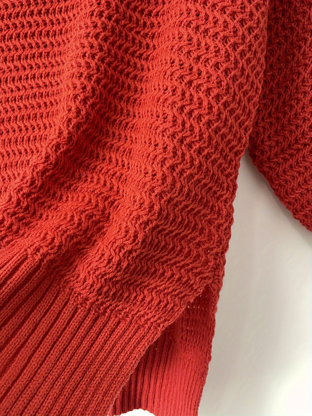 Evangeline | Tekstureret High-Low Sweater
