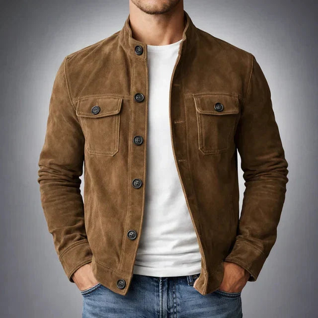 Jacob | Klassisk Pocket Suede Jakke