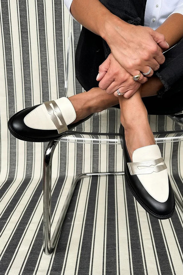 Alicia | Stilfulde Monokrome Premium Loafers