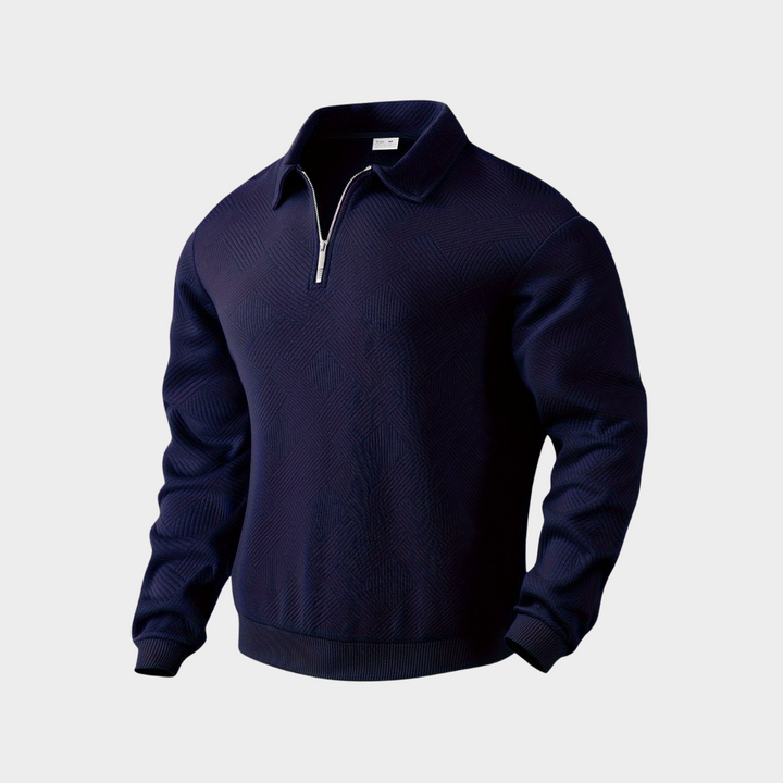 Hudson | Tekstureret Half-Zip Pullover