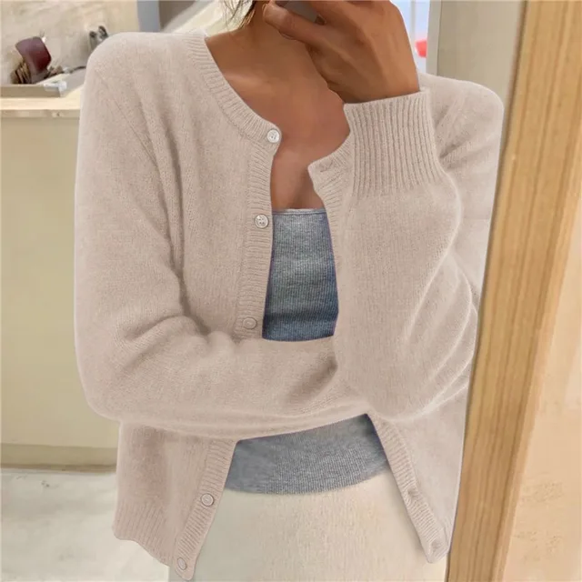 Delphina | Blød Knap-Front Cardigan