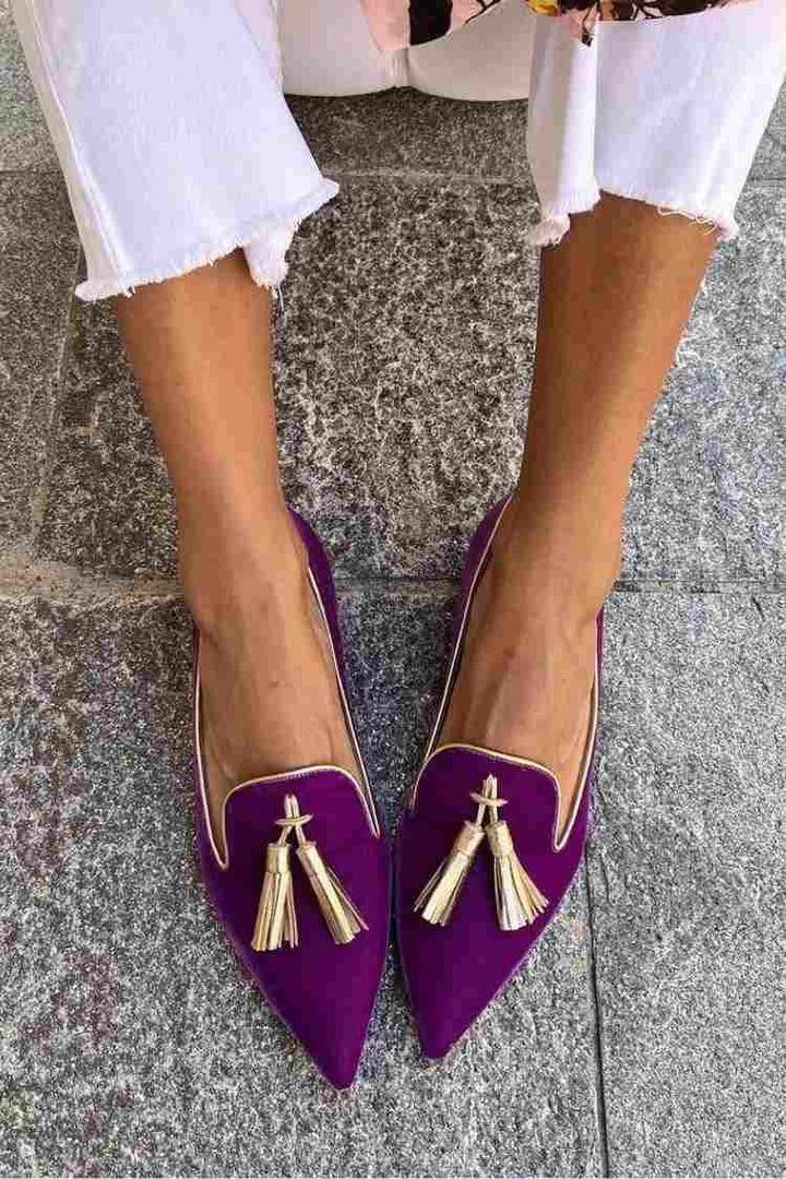 Bailey | Elegant Spidse Frynser Loafers