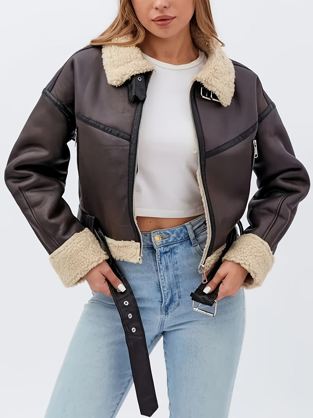 Cassidy | Cozy-Lined Moto Jakke