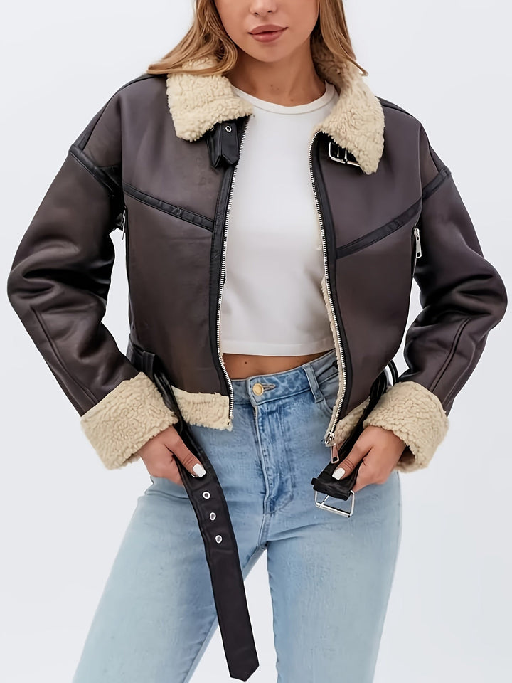 Cassidy | Cozy-Lined Moto Jakke