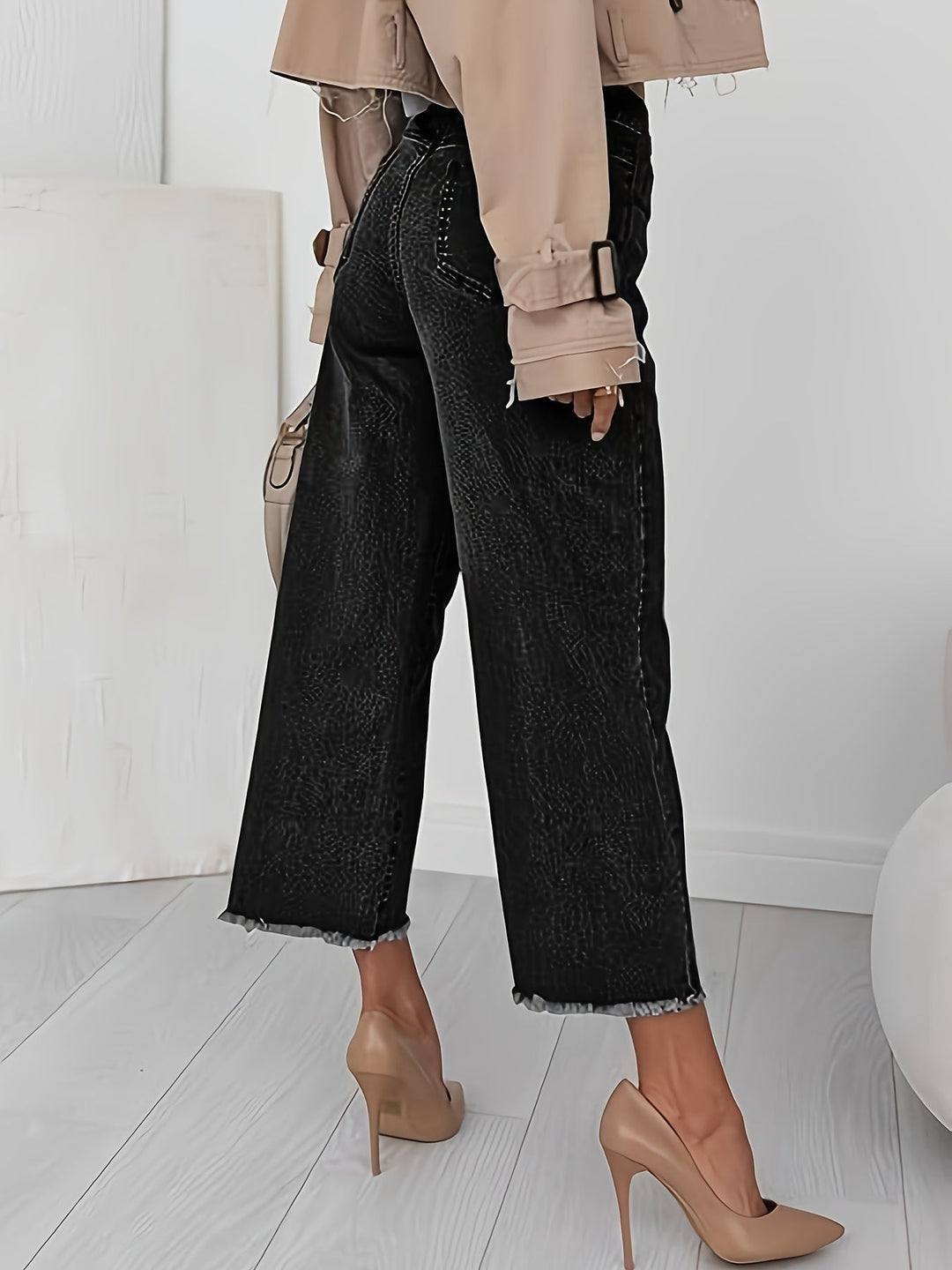 Denise | Skræddersyede Cropped Straight-Leg Jeans