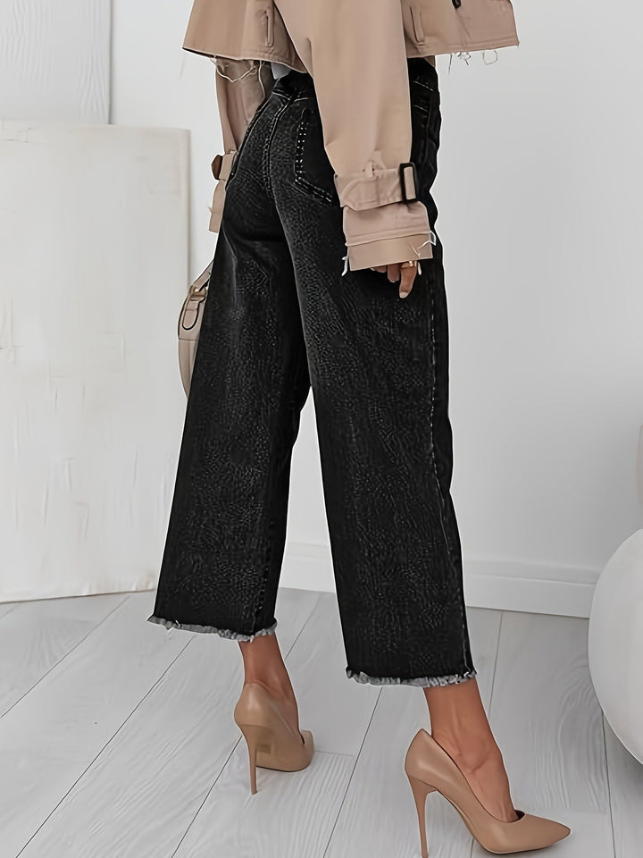 Denise | Skræddersyede Cropped Straight-Leg Jeans