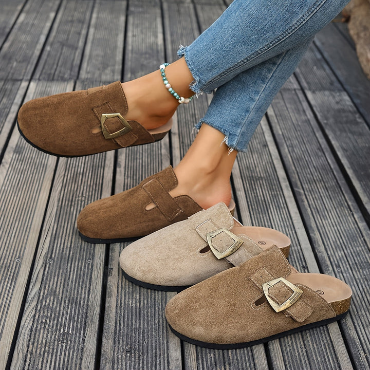 Winona | Slip-On Mules med Spænde Detalje