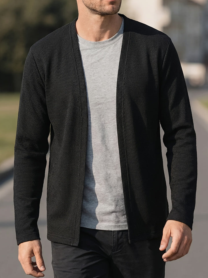 Theodore | Åben-Front Tekstureret Cardigan