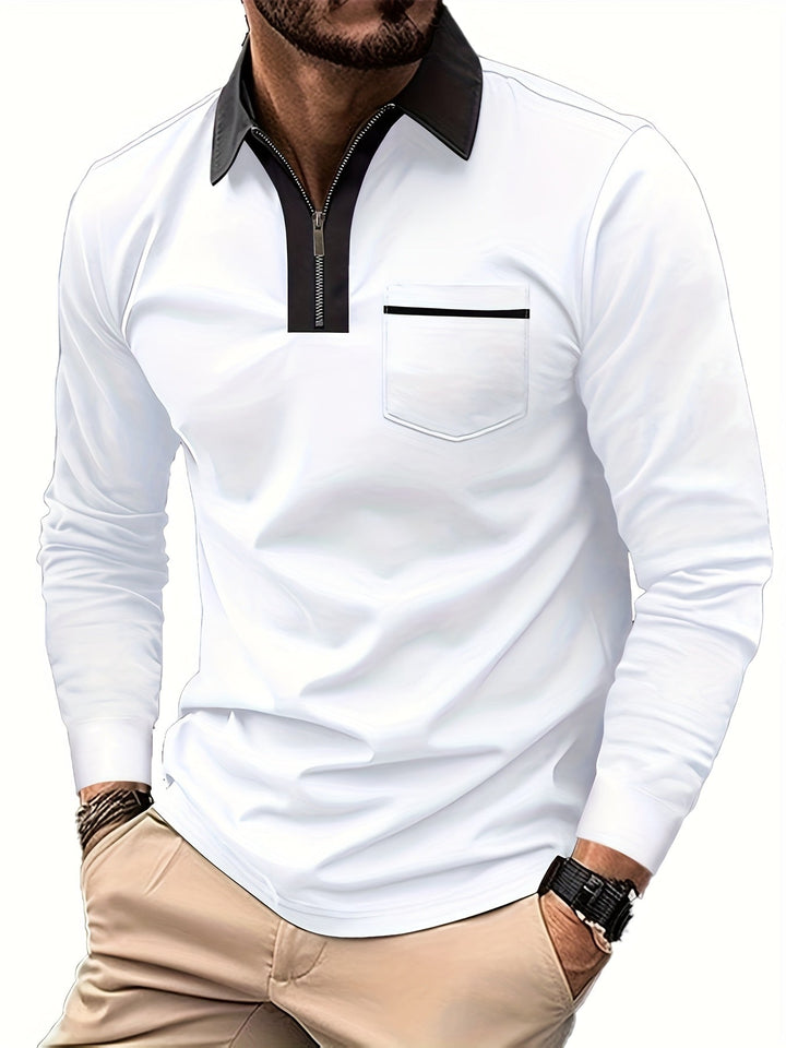 Curtis | Raffineret Zip-Krave Polo Shirt