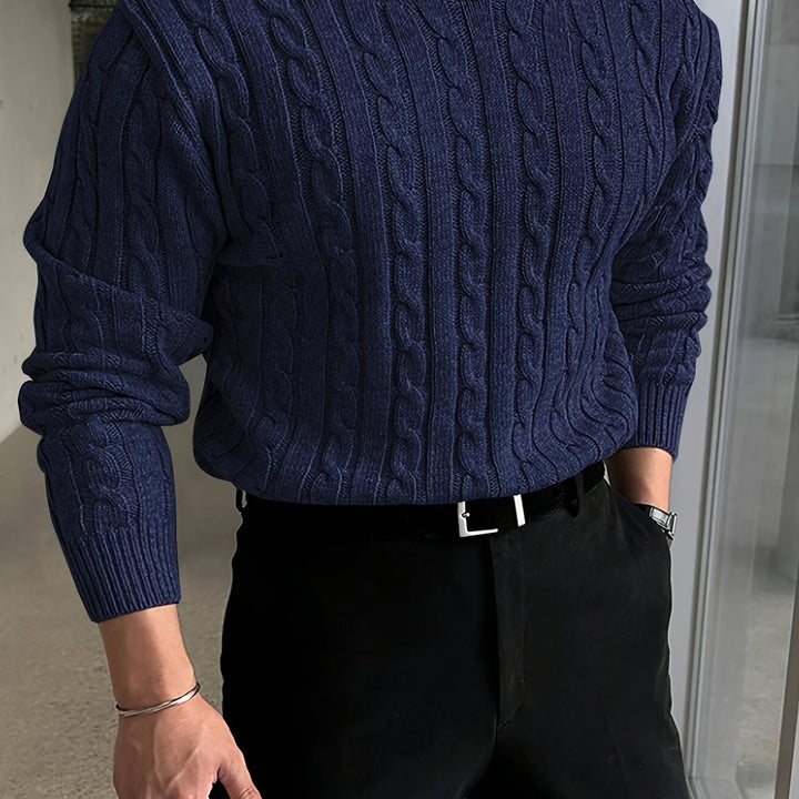 Jonas | Kabelstrikket Crew Neck Sweater