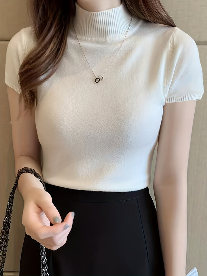 Della | Forfinet Mock-Neck Top