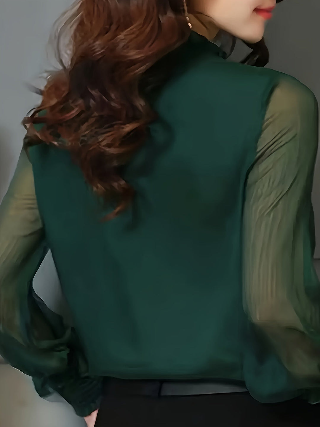 Ophelia | Stand-Krave Langærmet Bluse