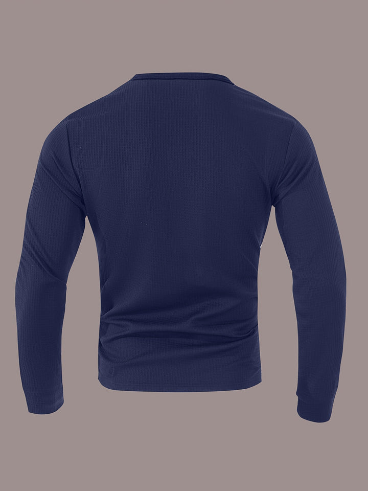 Curtis | Tekstureret Langærmet Henley