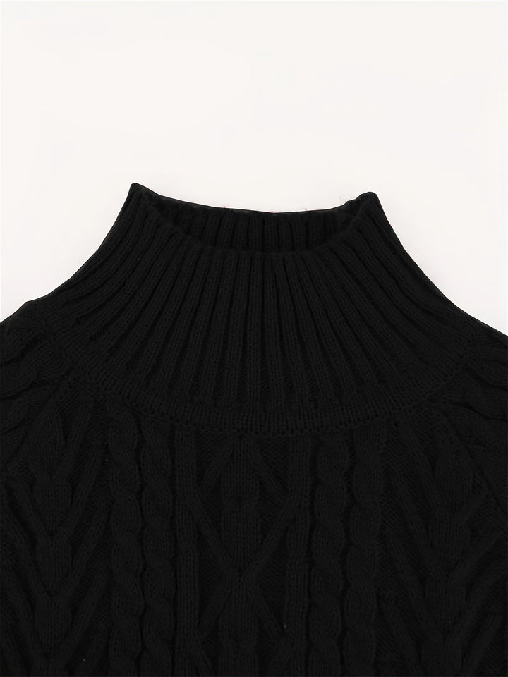 Eloise | Tekstureret Halv-Krave Sweater