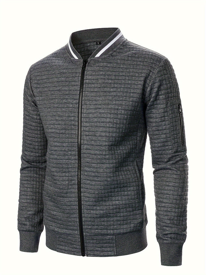 Raymond | Tekstureret Zip-Up Bomberjakke