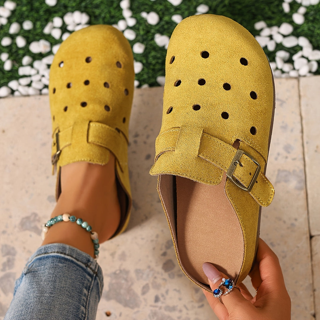 Marion | Spænde-Detalje Slip-On Træsko