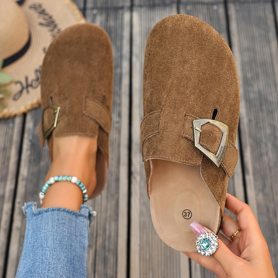 Winona | Slip-On Mules med Spænde Detalje
