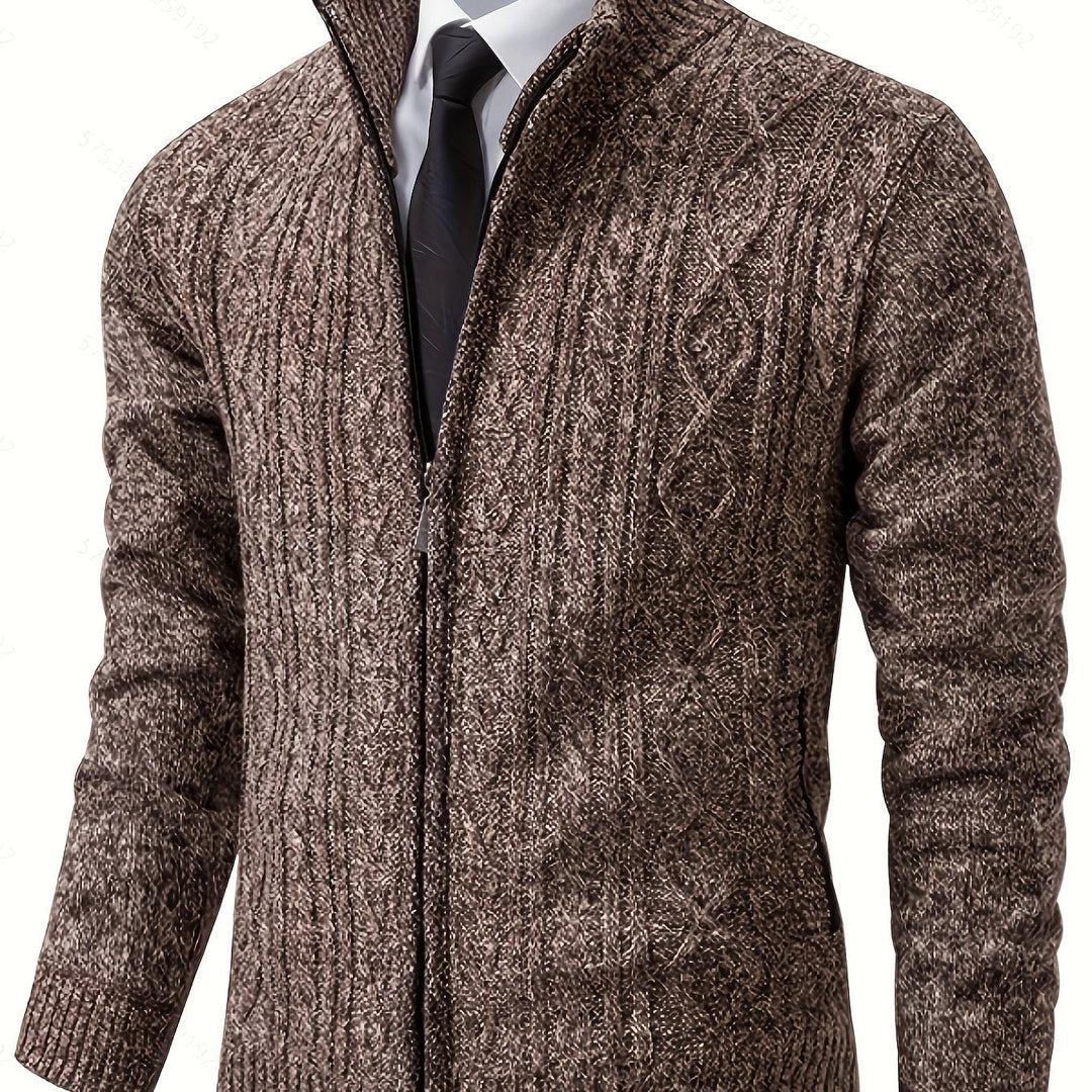 Walter | Tekstureret Full-Zip Cardigan