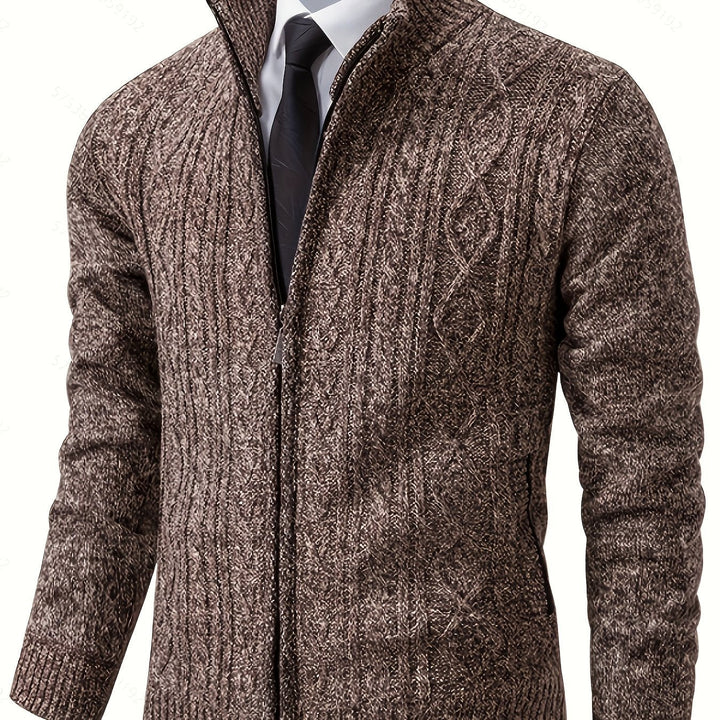 Walter | Tekstureret Full-Zip Cardigan