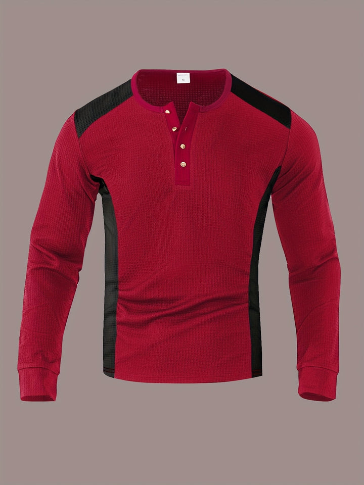 Curtis | Tekstureret Langærmet Henley