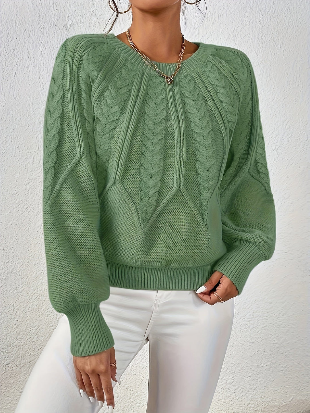 Eleanor | Afslappet Kabelstrik Sweater