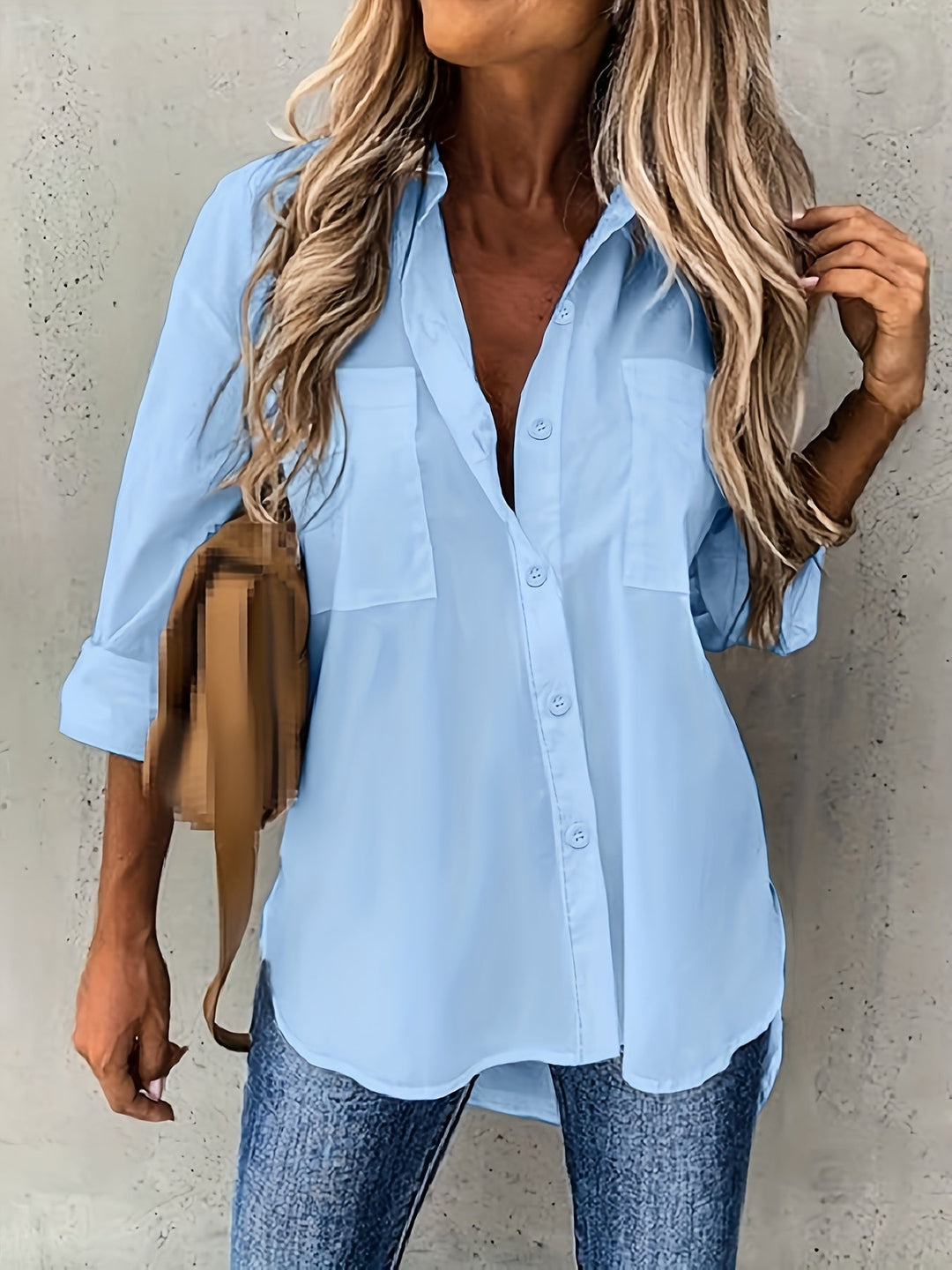 Naomi | Afslappet Button-Up Skjorte
