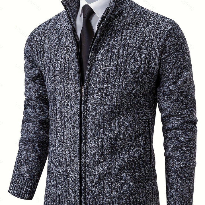 Walter | Tekstureret Full-Zip Cardigan