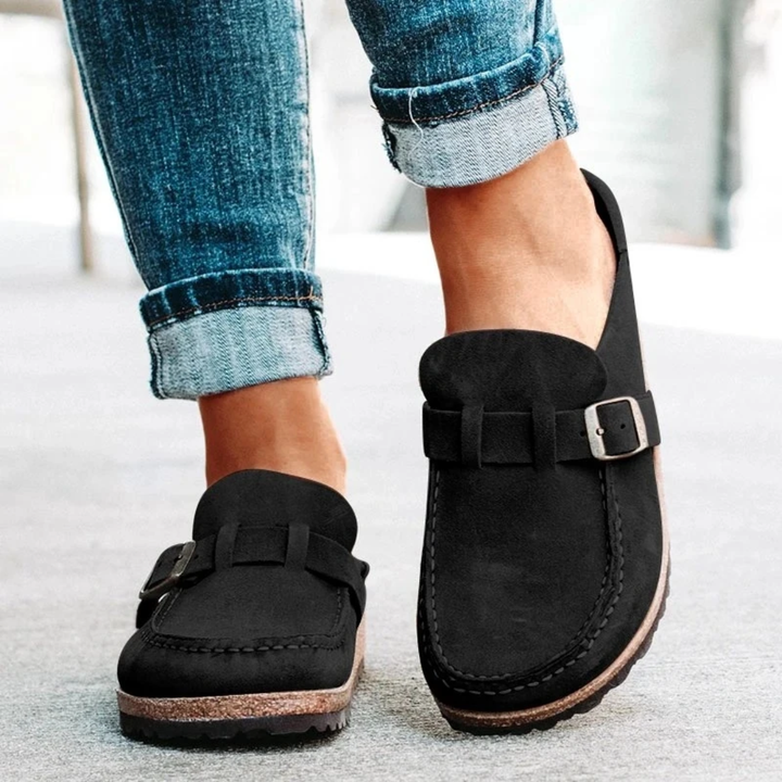 Lauren | Lavhælede Spænde Loafers