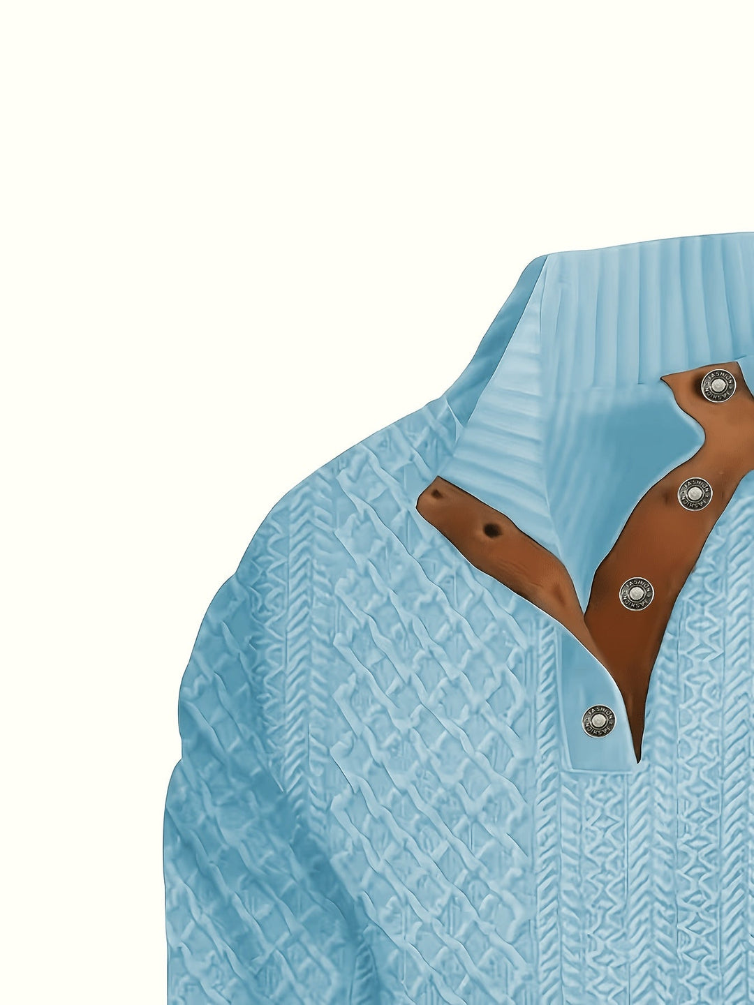 Ronan | Ståkrave Knap Henley Sweater