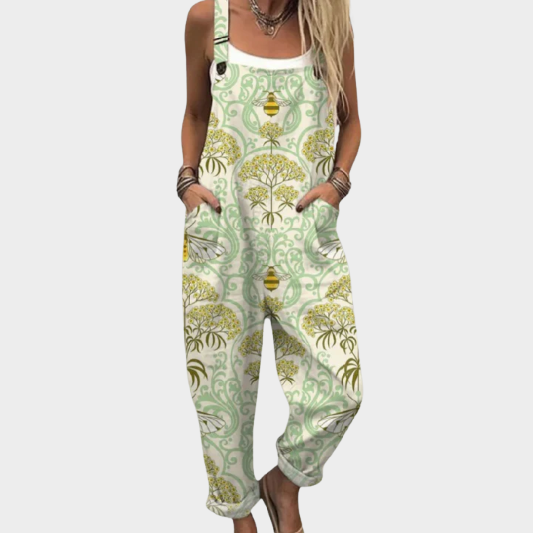 Diane | Klassisk Retro Kunst Jumpsuit