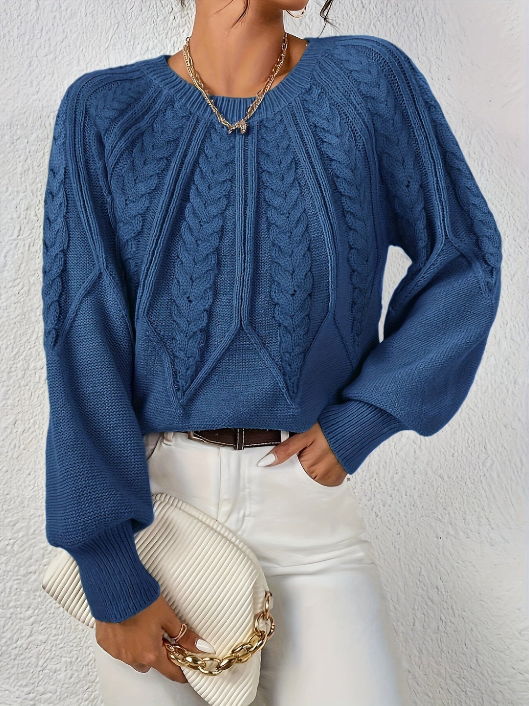 Eleanor | Afslappet Kabelstrik Sweater