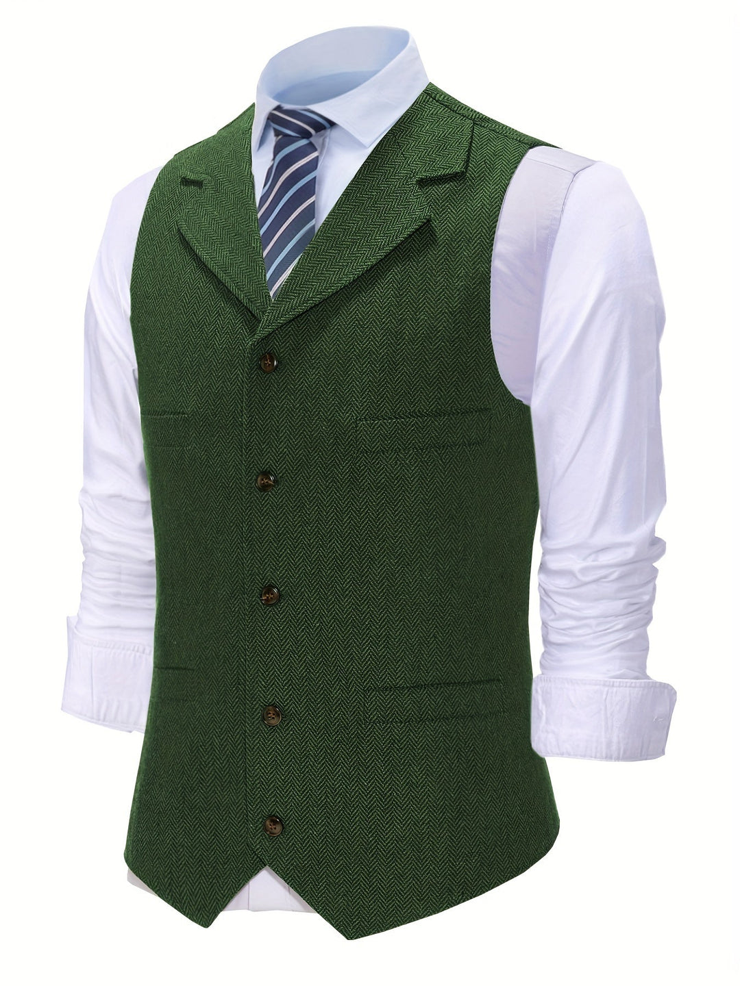Byron | Raffineret Herringbone Vest