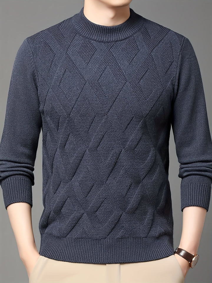 Ellis | Tekstureret Mock-Neck Sweater