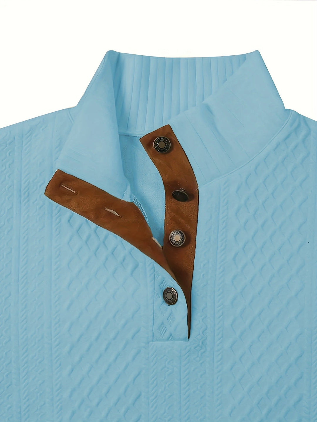 Ronan | Ståkrave Knap Henley Sweater