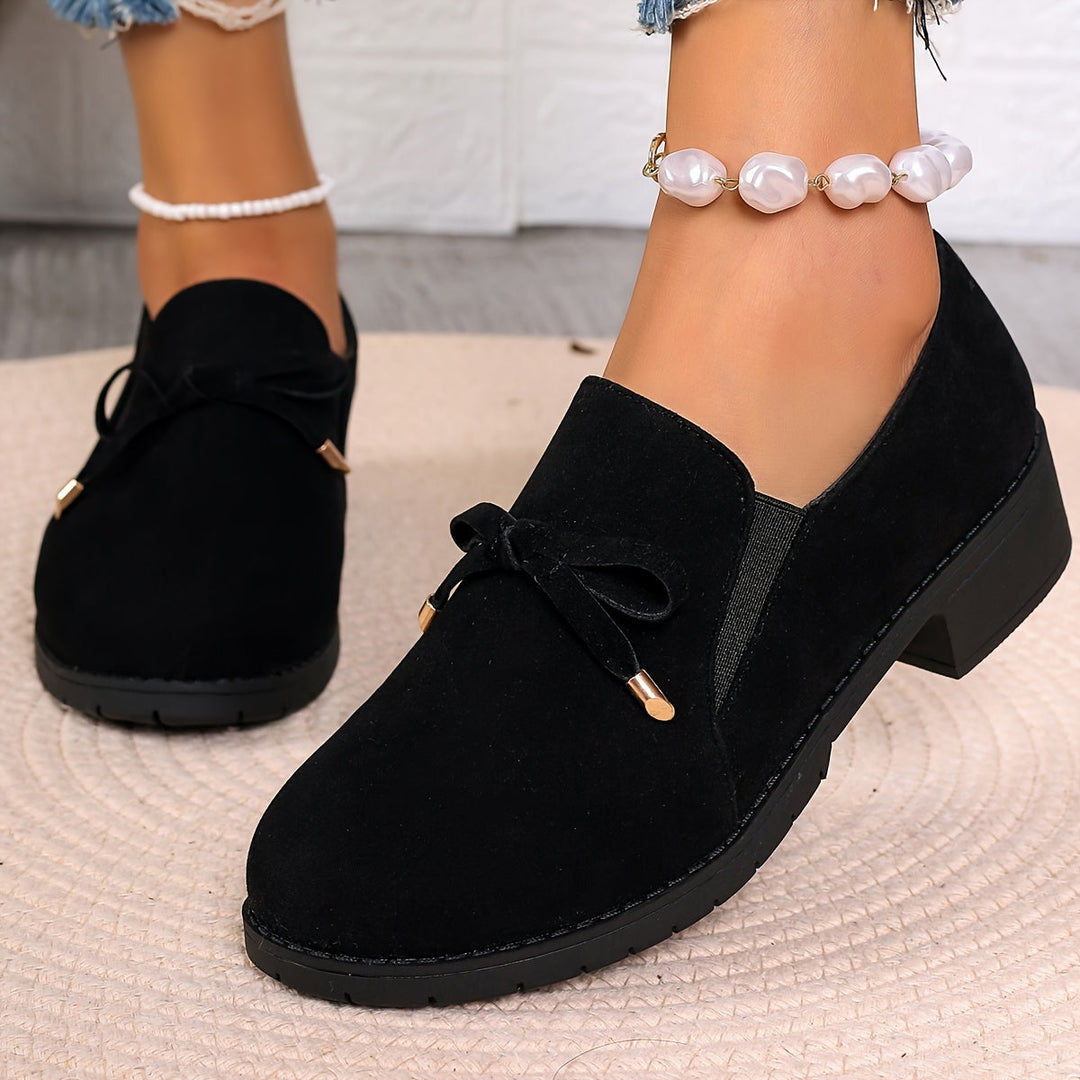 Nadia | Slips-on Loafers med Sløjfe