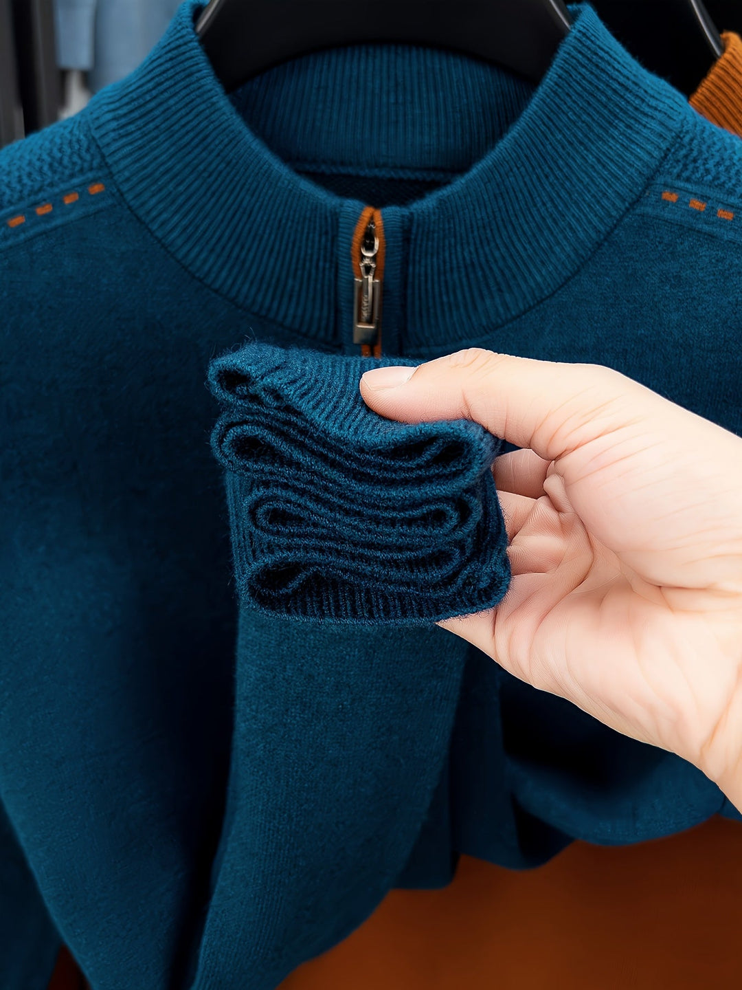 Nathan | Half-Zip Mock Neck Sweater