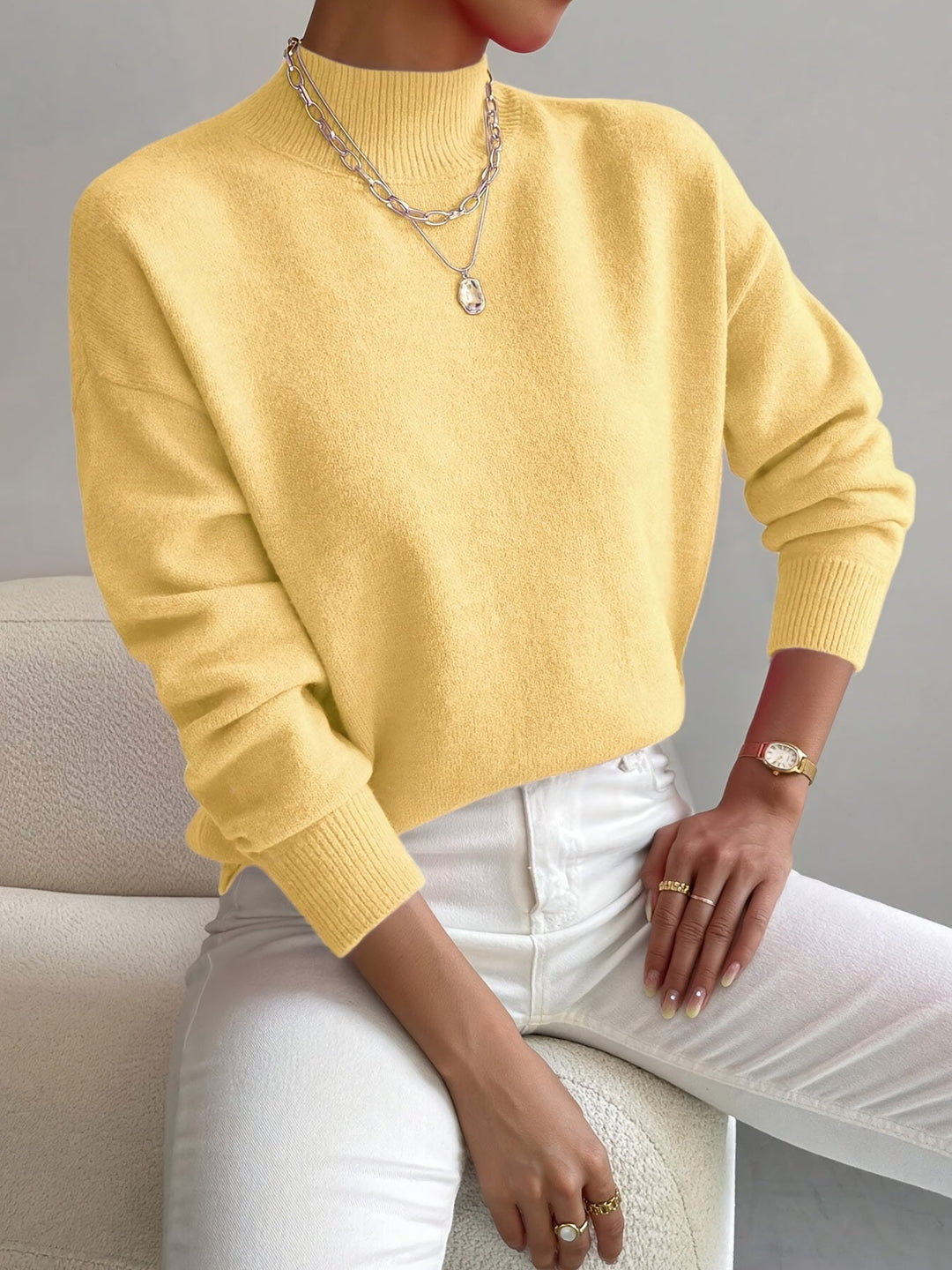 Lorelei | Raffineret Mock Neck Sweater