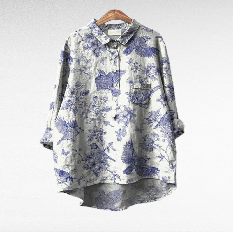 Leslie | Stilfuld Multifarvet Bluse med Blomster