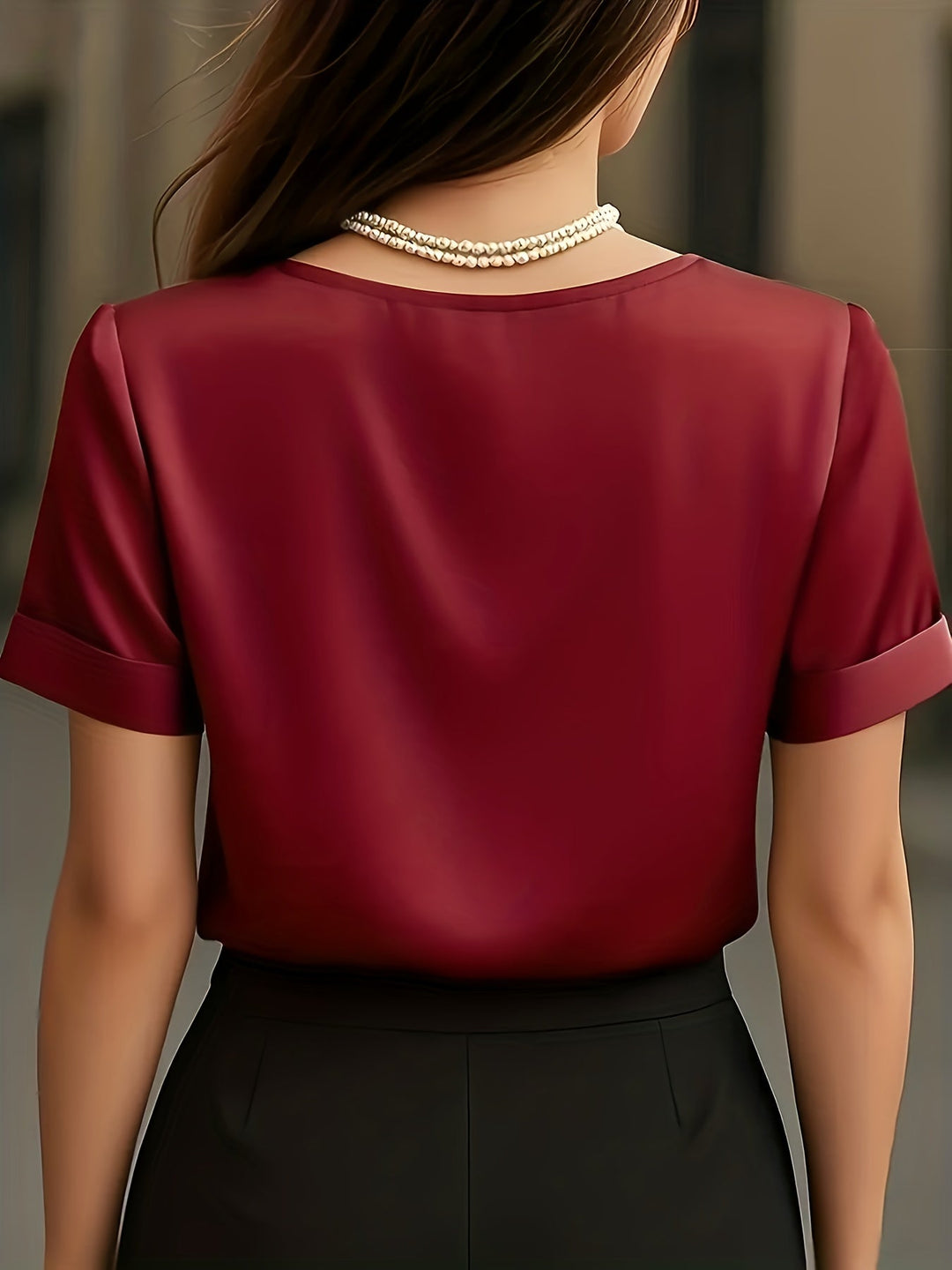 Estelle | Draperet V-Hals Bluse