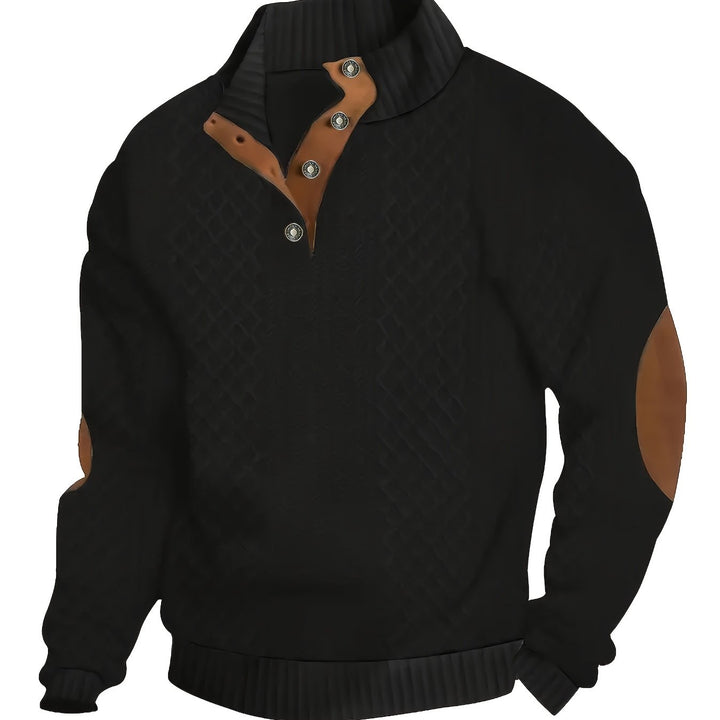 Ronan | Ståkrave Knap Henley Sweater