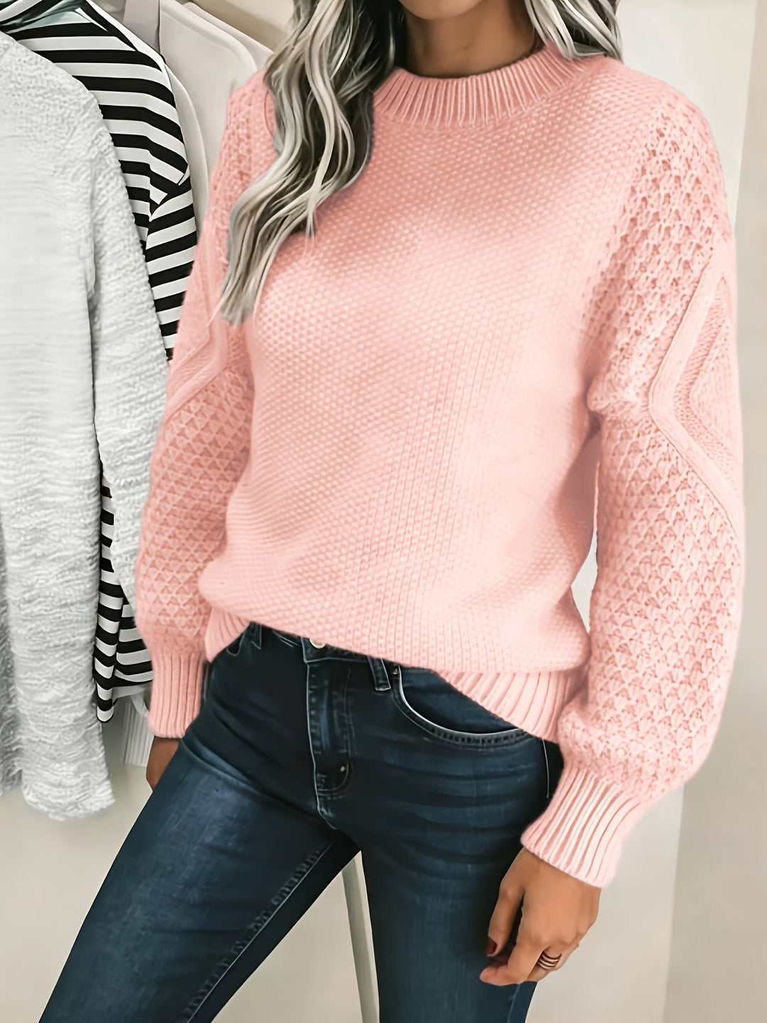 Bonnie | Hyggelig Lantern-Ærme Sweater