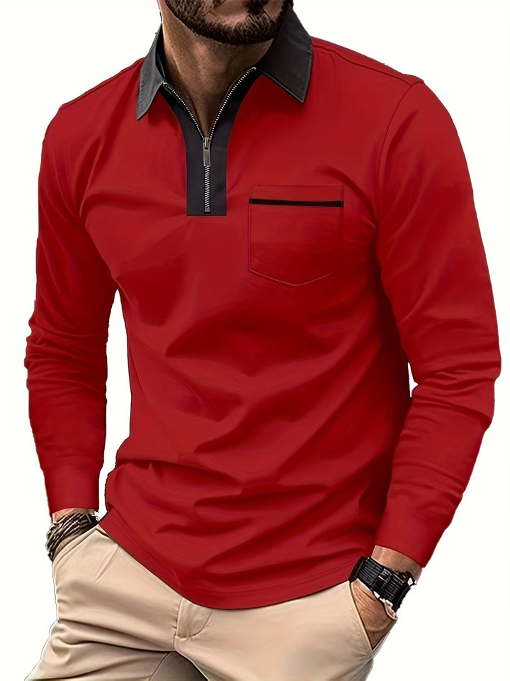 Curtis | Raffineret Zip-Krave Polo Shirt