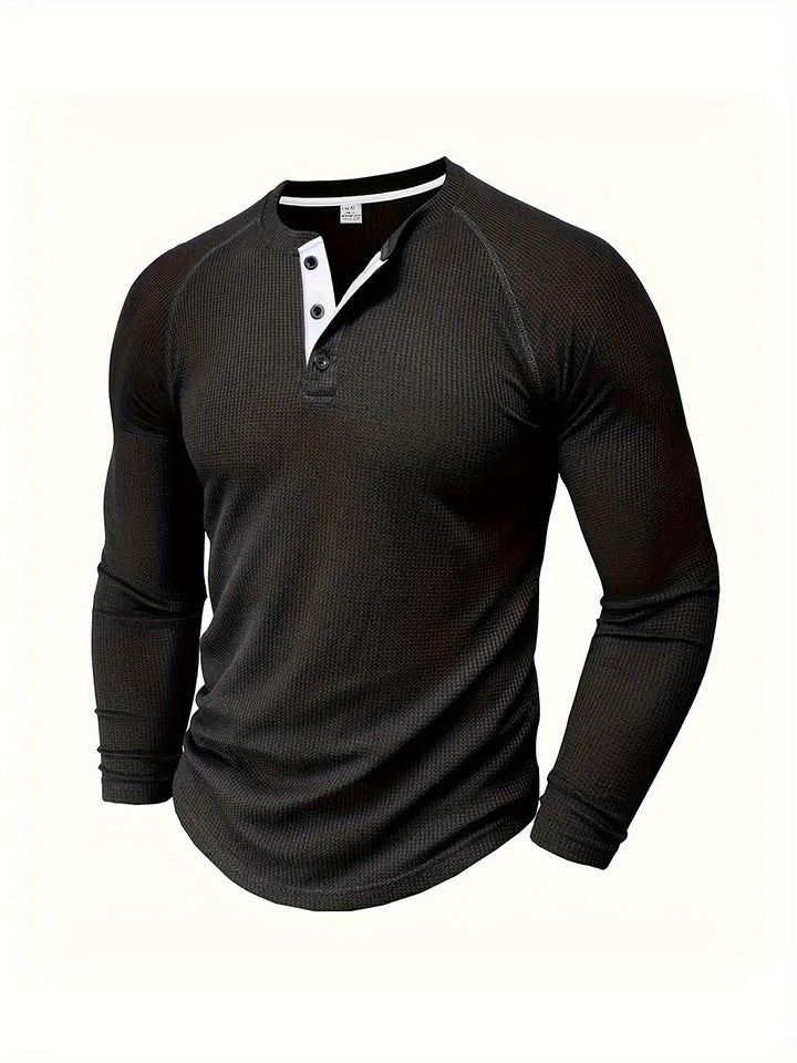 Graham | Klassisk Button Henley Skjorte
