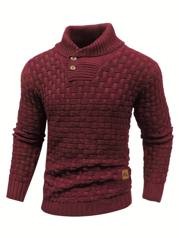 Alistair | Tekstureret Skulderkrave Sweater