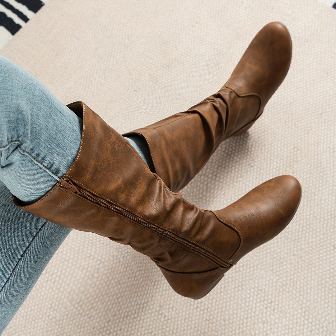 Maureen | Slouchy Mid-Calf Støvler