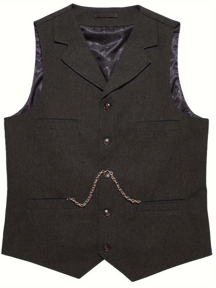 Byron | Raffineret Herringbone Vest