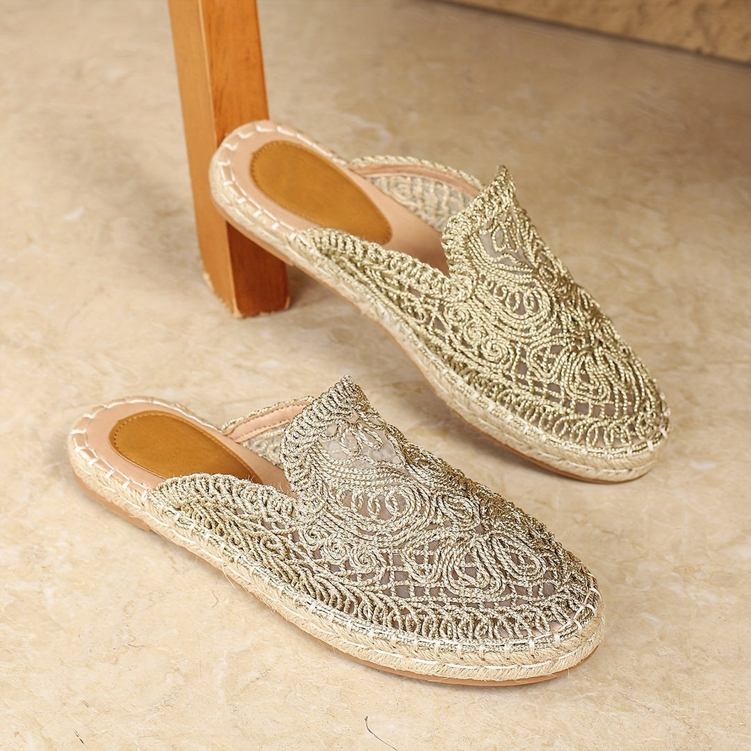Bonnie | Vævede Slip-On Mules