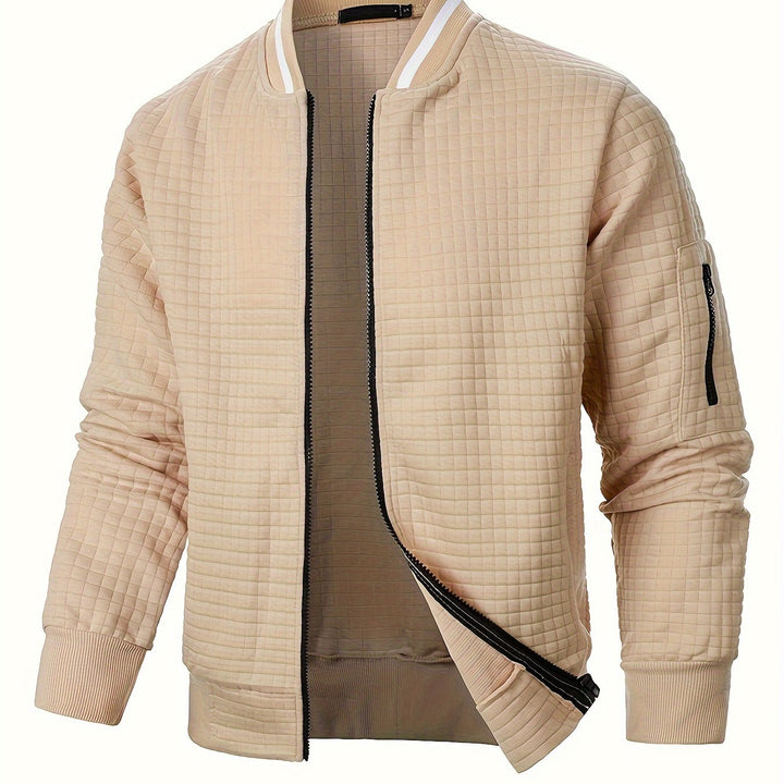 Raymond | Tekstureret Zip-Up Bomberjakke