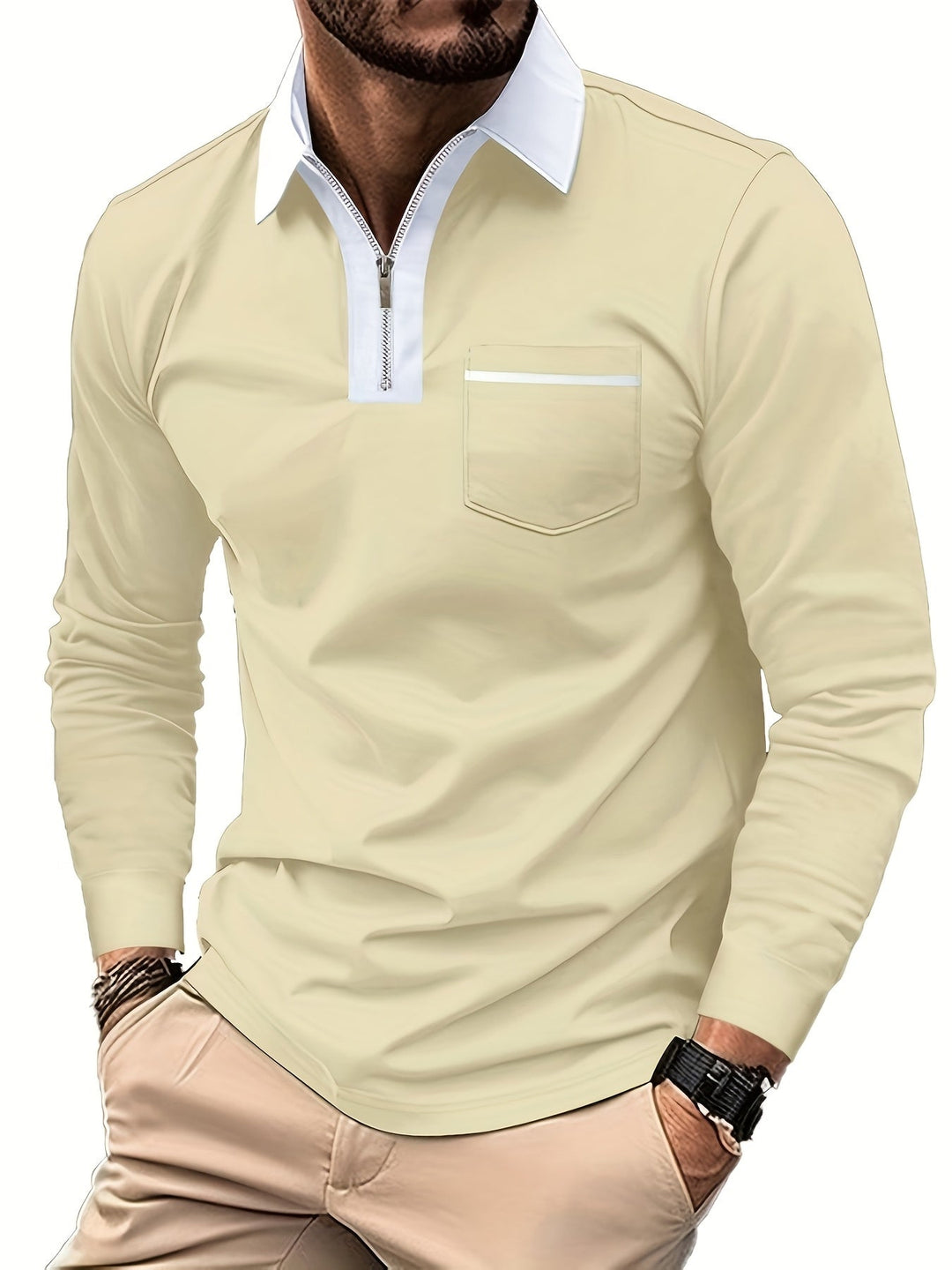 Curtis | Raffineret Zip-Krave Polo Shirt