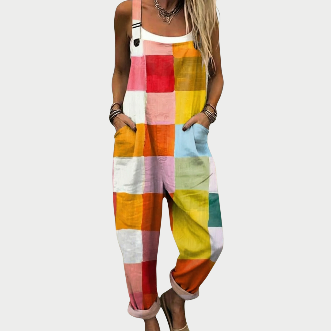 Antonia | Stilfuld Ternede Multi Patch Jumpsuit